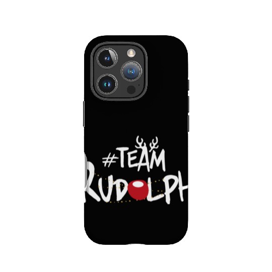 Team Rudolph Funny Christmas Reindeer Lover Meme IPhone Cases
