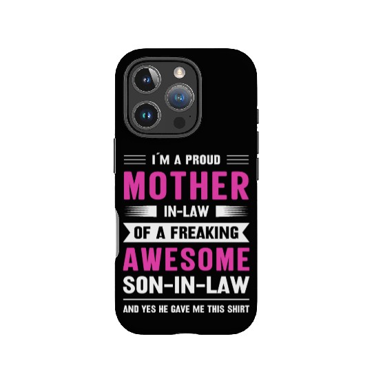 Mothers day mom son-in-law IPhone Cases