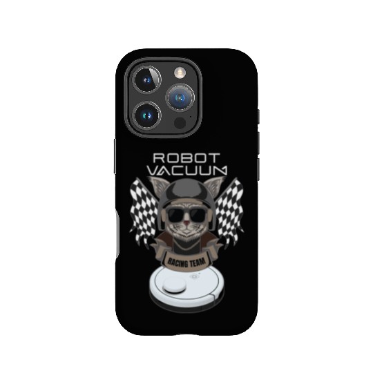 Robot Vacuum Cleaner Racing Team Robot IPhone Cases