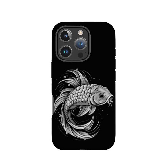 Black and White Fish IPhone Cases