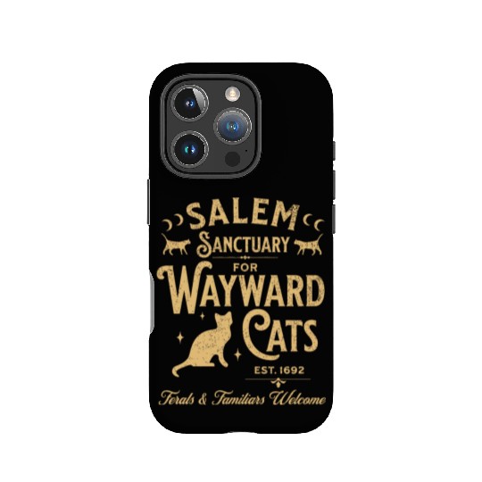 Salem Sanctuary for Wayward Cats Black IPhone Cases