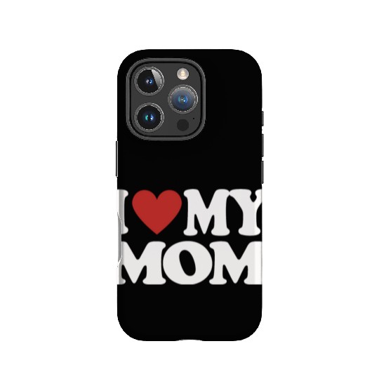 I Love My Mom Men's Muscle IPhone Cases Sleeveless Gym