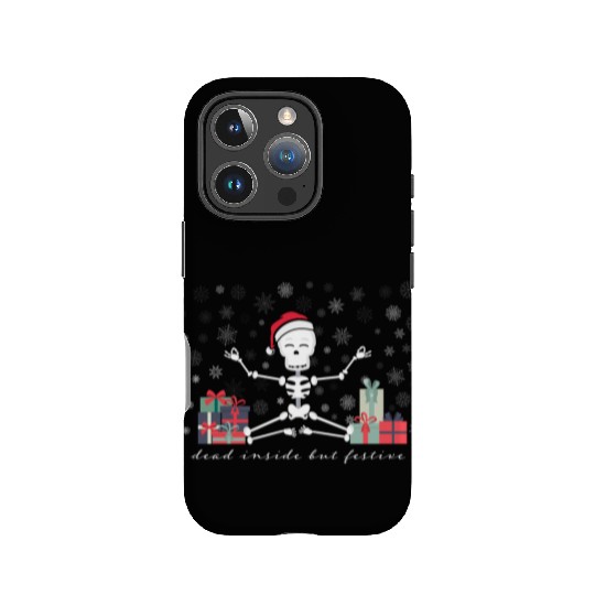 Dead Inside but Festive IPhone Cases
