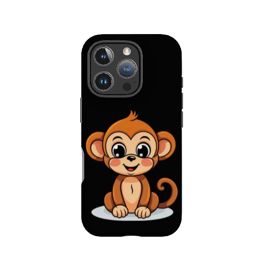 Cute Monkey for Kids for a Kid IPhone Cases