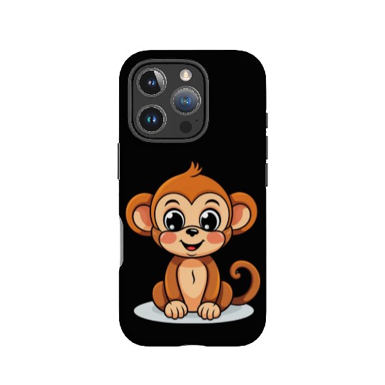 Cute Monkey for Kids for a Kid IPhone Cases