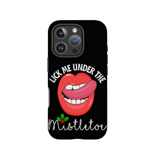 Lick me under the mistletoe ugly Christmas sweater IPhone Cases