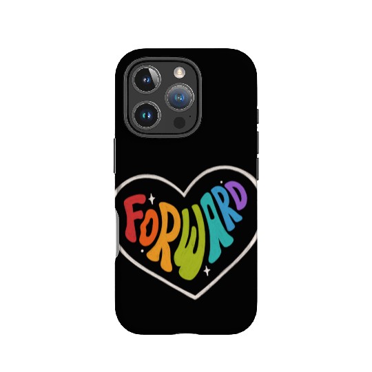 Forward Rainbow Pride Color Motivation Heart IPhone Cases