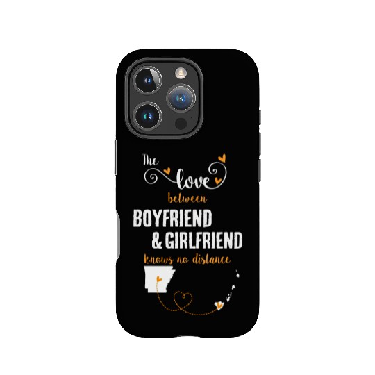 Love Between BF And GF Arkansas To Hawaii Gift IPhone Cases