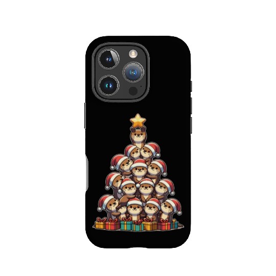 Otter Christmas Tree Merry Christmas IPhone Cases
