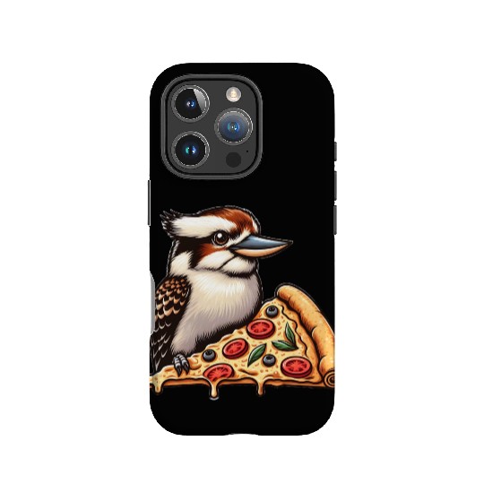 Kookaburra is enjoying a delicious pizza IPhone Cases