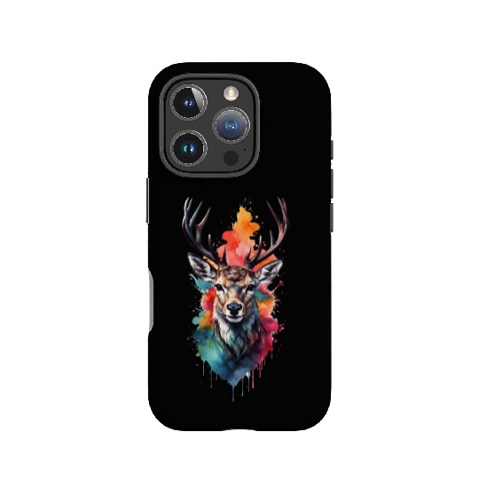 Colorful Swamp Deer IPhone Cases