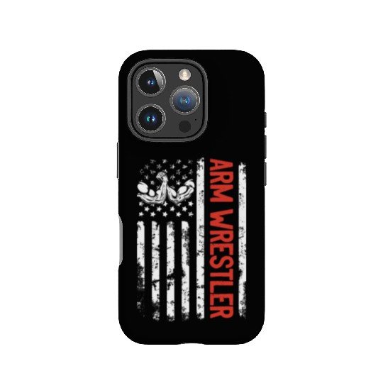 Arm Wrestler Arm Wrestle US Flag Arm Wrestling US IPhone Cases