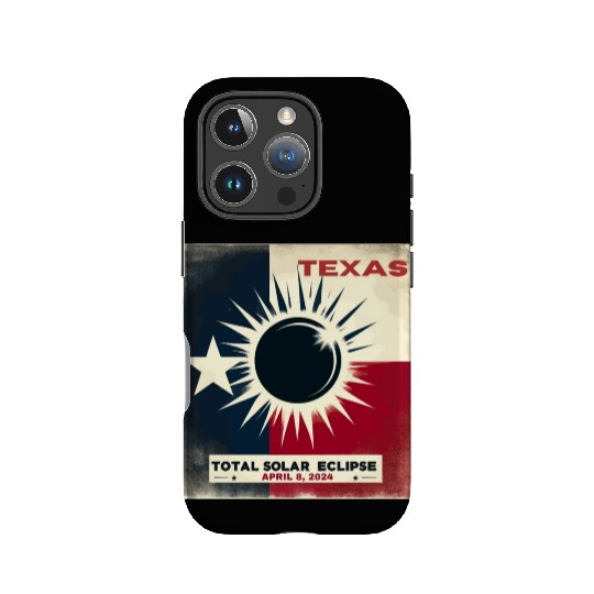 Texas Total solar eclipse 2024 IPhone Cases
