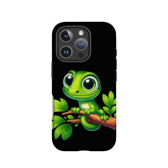 Green Anole Lizard IPhone Cases