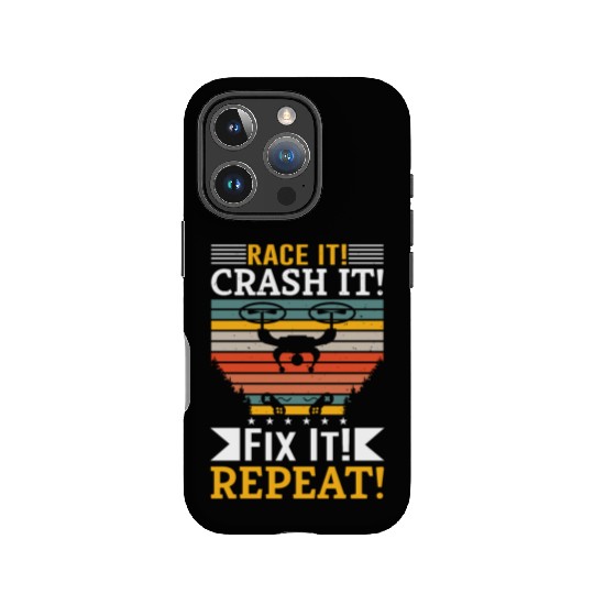 Race It Crash It Fix It Repeat IPhone Cases