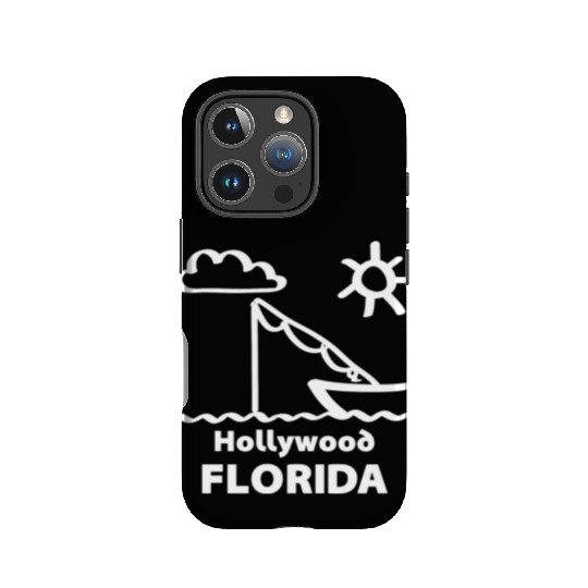 Hollywood Florida Fishing Souvenirs Gifts Vacation IPhone Cases
