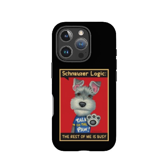 Schnauzer Logic IPhone Cases