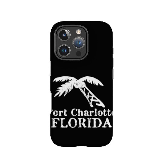 Port Charlotte Florida Palm Tree Souvenirs Gifts IPhone Cases