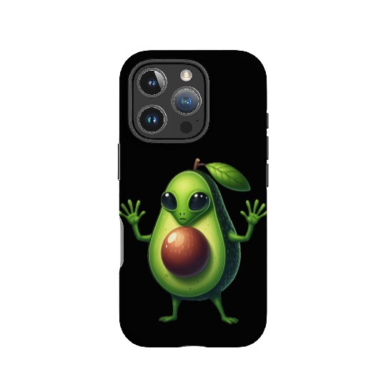 Avocado alien IPhone Cases
