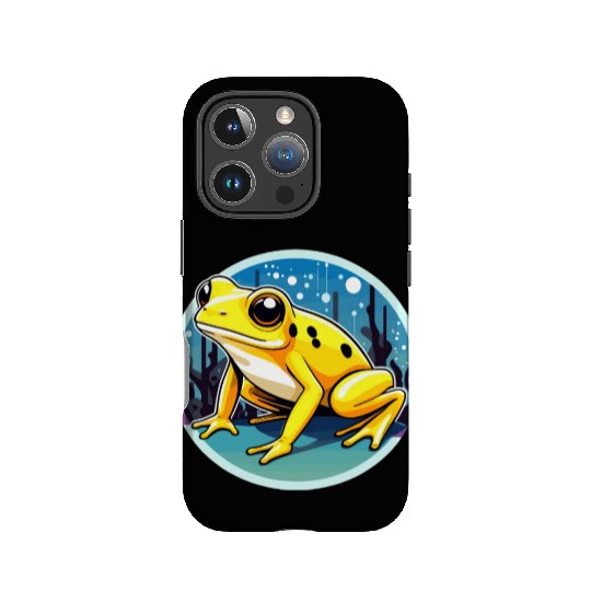 Golden Poison Frog Illustration IPhone Cases