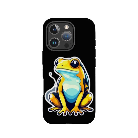 Golden Poison Frog Illustration IPhone Cases