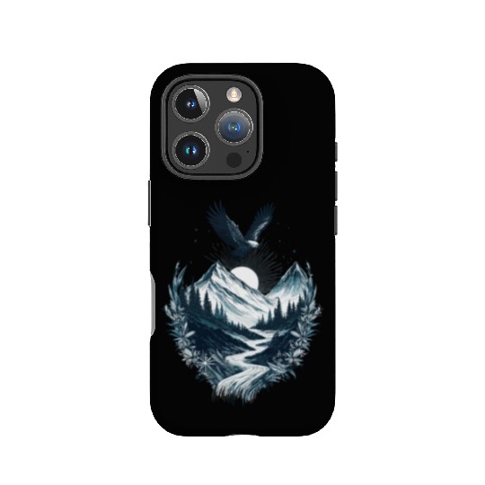 Mountain Silver Eagle IPhone Cases
