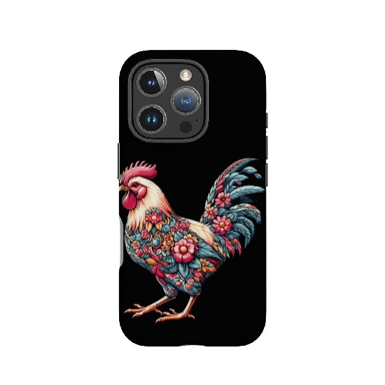 Charming Floral Chicken - Love Chickens Farm Life IPhone Cases