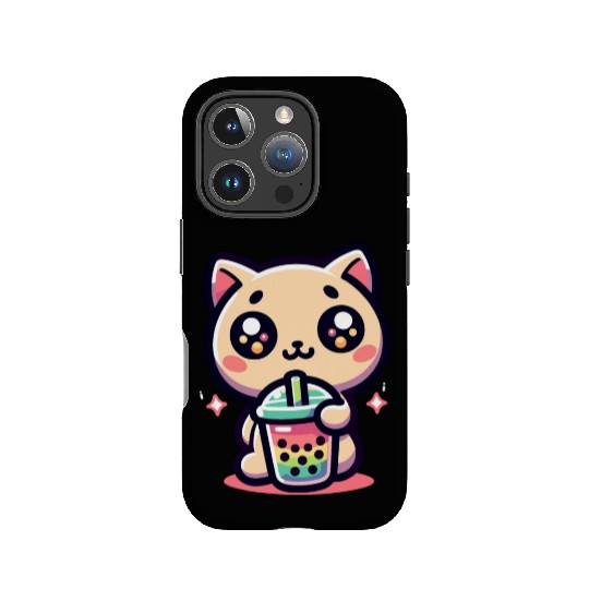 Cat Bubble Tea Boba Kawaii IPhone Cases