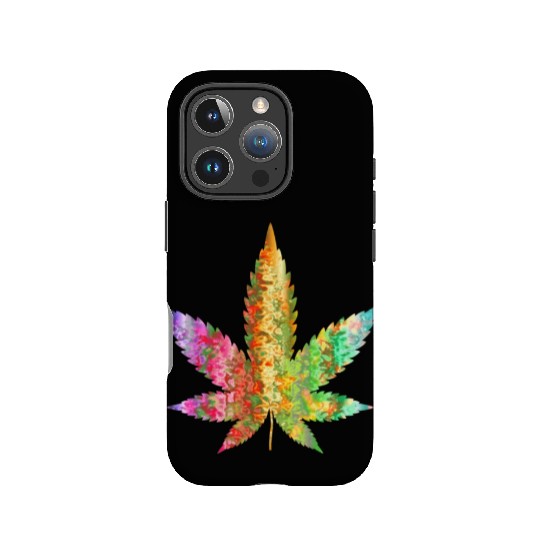 Psychedelic Weed Cannabis Plant Marijuana Leaf IPhone Cases