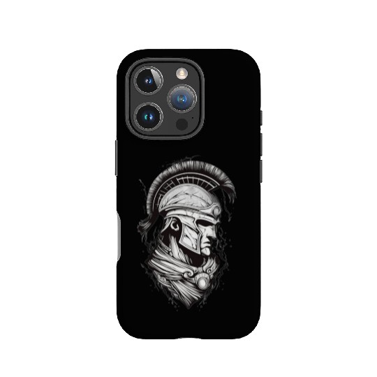Futuristic Warrior Portrait Design IPhone Cases