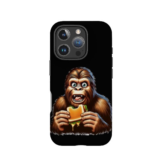 Bigfoot Discovers Grilled Cheese Sandwich IPhone Cases
