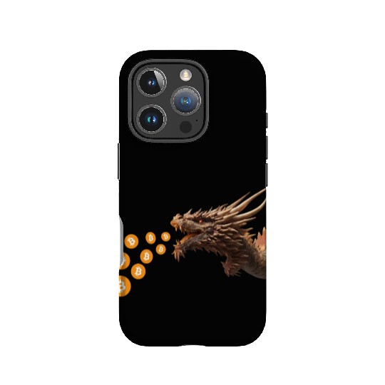 Bitcoin dragon IPhone Cases