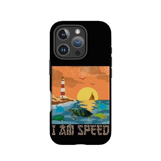 Leopard Sunset Turtle I Am Speed Animal Turtle Sea IPhone Cases