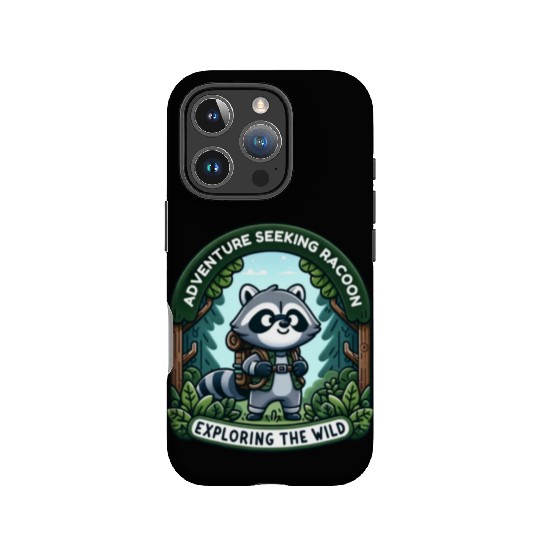 Adventure Seeking Raccoon: Exploring the Wild IPhone Cases