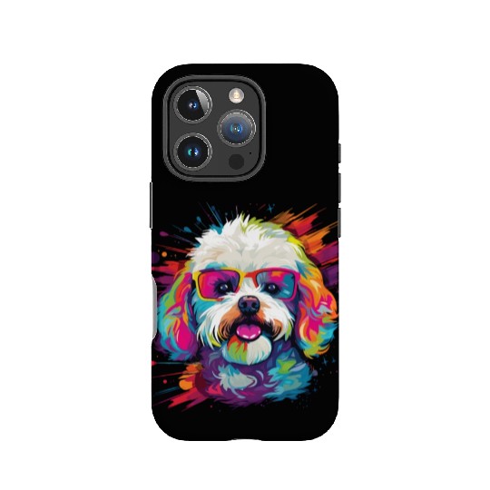 Watercolor Colorful Bichon Frise IPhone Cases