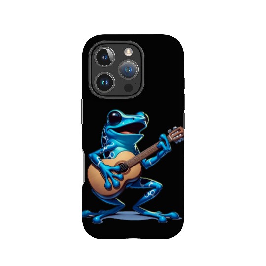 Poison dart frog guitar IPhone Cases