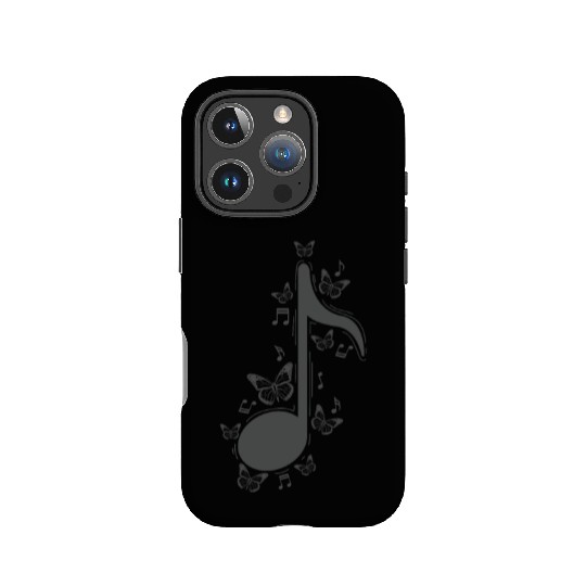 Music Note with Butterflies Music IPhone Cases