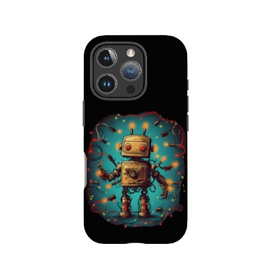 Tangled Techmas Bot IPhone Cases