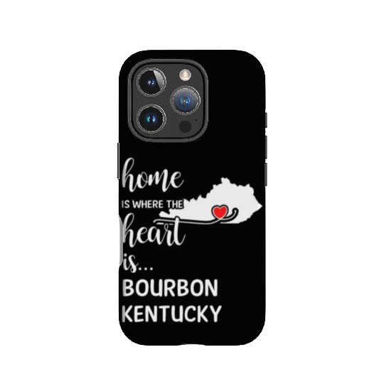 Bourbon County Kentucky Is Where My Heart Is Gift IPhone Cases