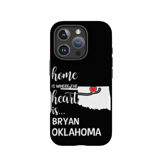 Bryan County Oklahoma Is Where My Heart Is Gift IPhone Cases