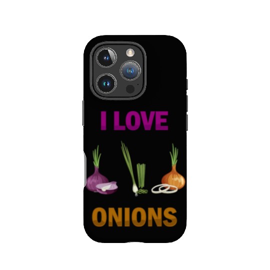 I Love Onions, For Onion and Vegetable Lovers IPhone Cases