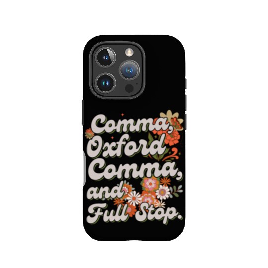 Oxford comma. For grammar students and teachers IPhone Cases