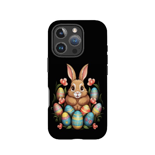 Easter Bunny Rabbit Colorful Eggs Easter Egg Hunt IPhone Cases
