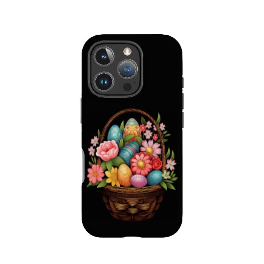 Easter Day Easter Egg Basket Spring Flowers IPhone Cases