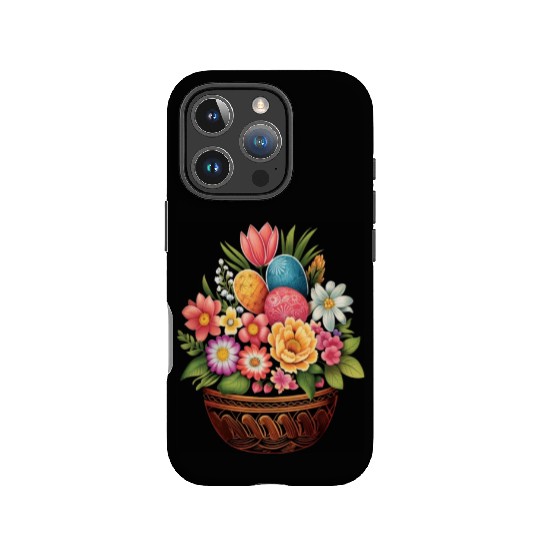 Easter Day Easter Egg Basket Spring Flowers IPhone Cases