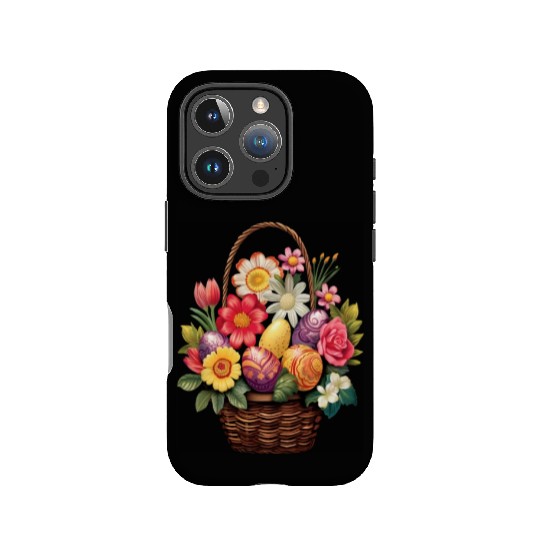 Easter Day Easter Egg Basket Spring Flowers IPhone Cases