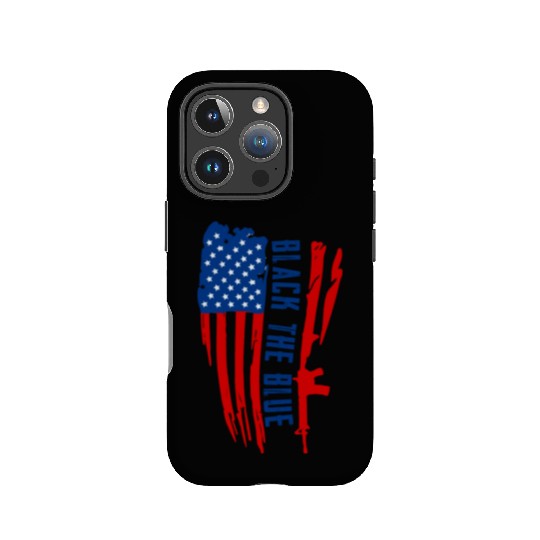 Black the blue American Oilfield USA Flag IPhone Cases