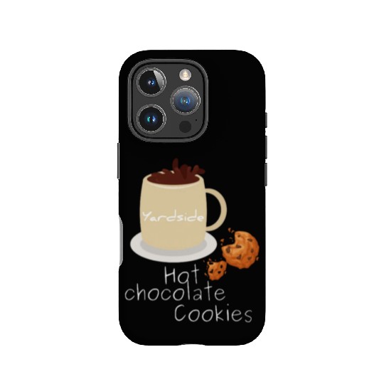 Drink Hot chocolate cookies Yardside font logo IPhone Cases