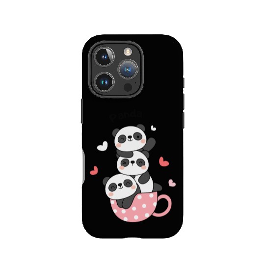 Bear And Panda Couple Classic IPhone Cases