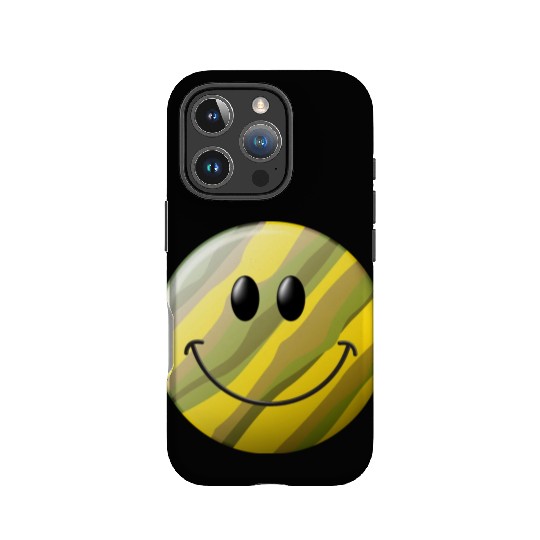 Camo Smiling Happy Face IPhone Cases